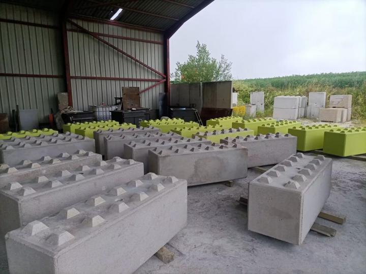 Construction mur de stockage en béton Aube