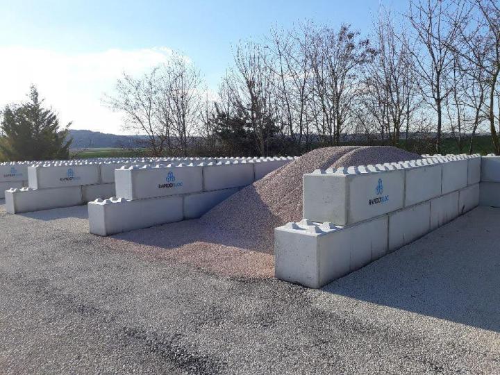 Construction mur de stockage en béton Aube