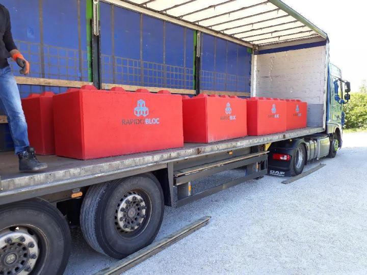 Matériau pour mur de soutènement Aube