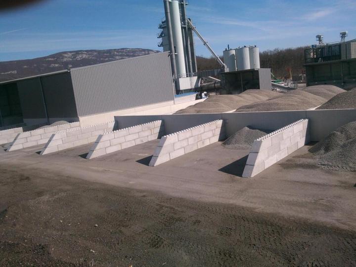 Construction mur de stockage en béton Aube