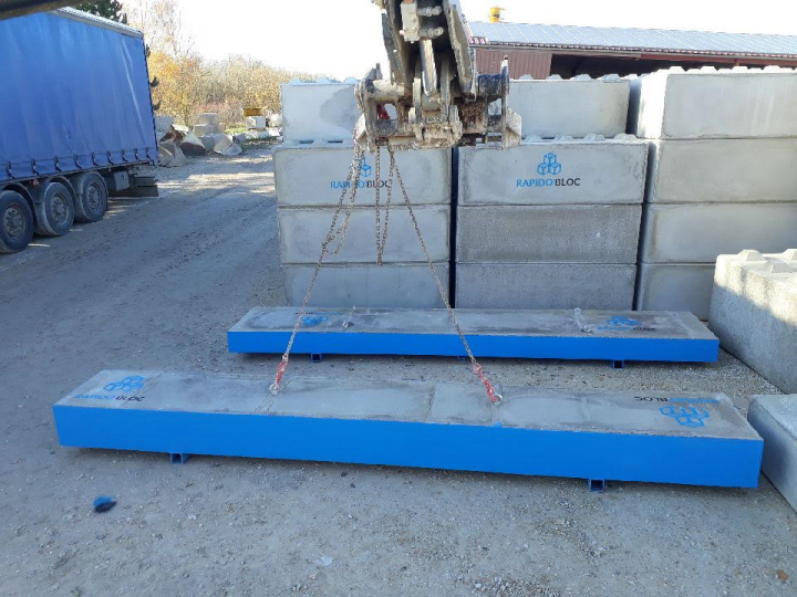 Dispositif en béton pour stabiliser une structure Aube